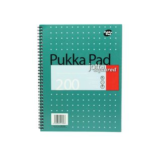 Pukka Pad Square Wirebound Metallic Jotta Notepad 200 Pages A4 (Pack of 3) JM018SQ