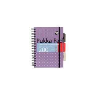 Pukka Pad Executive Ruled Wirebound Project Book A5 (3 Pack) 6336-MET