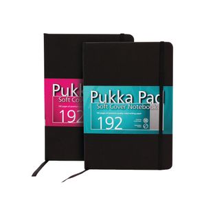 Pukka Pad Signature Soft Cover Notebook Casebound A5 Black (Pack of 3) 6981-SIG