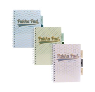 Pukka Pad Haze Project Book A5 Assorted (Pack of 3) 9874AST-HZE