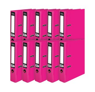 Pukka Brights Lever Arch File A4 Pink (10 Pack) BR-7764