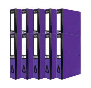 Pukka Brights Box File Foolscap Purple (10 Pack) BR-7778