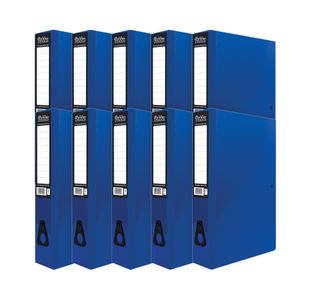 Pukka Brights Box File Foolscap Navy (10 Pack) BR-7998