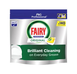 Fairy Professional Original All In One Dishwasher Capsules x140 Capsules Lemon (Pack of 2) C010419