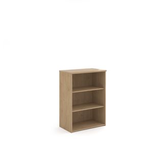 Universal bookcase 1090mm high with 2 shelves - Kendal Oak