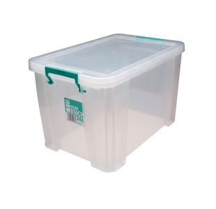 StoreStack 26 Litre Storage Box 470x300x290mm Clear RB11088