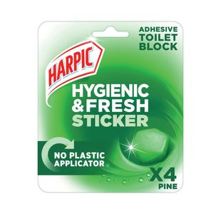 Harpic Hygienic Fresh Sticker Adhesive Toilet Block Pine (Pack of 6) 3275287