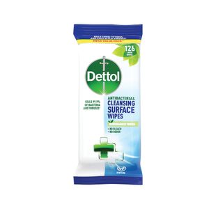 Dettol Antibacterial Cleansing Wipes x126 Wipes 3189500S