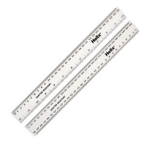 Shatterproof Rulers 30cm Clear (Pack of 100) EE10426