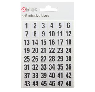 Blick White/Black 00-99 Labels 7mm x 13mm (2880 Pack) RS016250