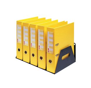 Rotadex 5-Section Lever Arch Filing Rack Black LAR5Black