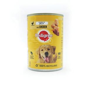 Pedigree Adult Chunks in Jelly with Chicken 385g Can (Pack of 12) 177073