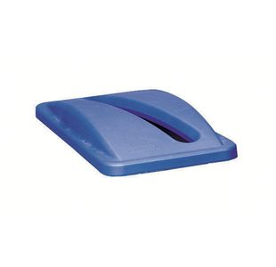 Rubbermaid Slim Jim Bin Lid for Recycling Paper Blue FG270388BLUE