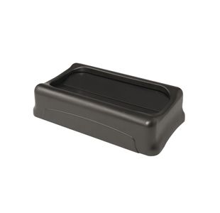 Rubbermaid Slim Jim Swing Lid Black FG267360BLA