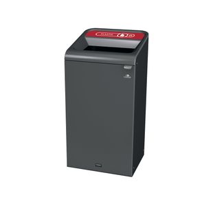 Rubbermaid Configure Container with Plastic Recycling Label 87L Red 2154752