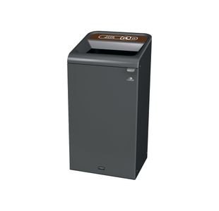 Rubbermaid Configure Container with Food Waste Label 87L Brown 2154756