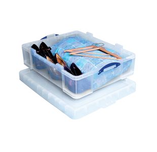 Really Useful 70L Plastic Storage Box 810x620x225mm Clear 70C
