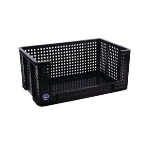 Really Useful Open Fronted Crate 64 Litre Black 64OFC-BK