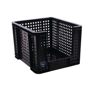 Really Useful Open Fronted Crate 35 Litre Black 35OFC-BK
