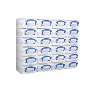 Really Useful 24 Compartment Organiser Box 0.07L Clear 0.07x24ORGC