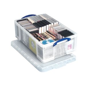 Really Useful 50L Plastic Storage Box 710x440x230mm Clear KING50C