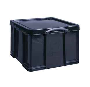 Really Useful 42 Litre Recycled Plastic Storage Box Black 42BKR