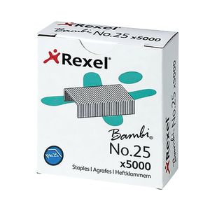 Rexel No 25 Staples 4mm Pack of 5000 05025