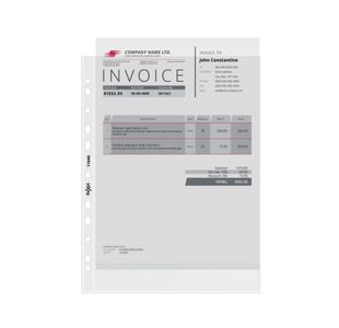 Rexel Superfine Pocket Top Opening Polypropylene A4 Clear (100 Pack) RSPA4 11040