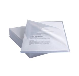Rexel Anti Slip Cut Flush Folders A4 Clear (Pack of 25) 2102211