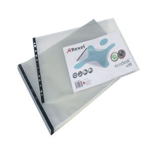 Rexel Ecodesk A3 Premium Recyclable Landscape Embossed Pocket (Pack of 30) 2102578