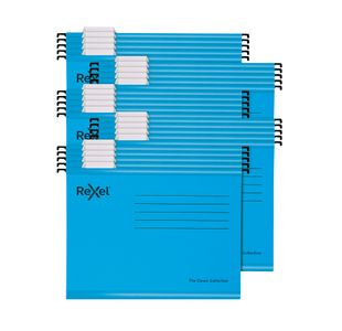 Rexel Classic Suspension Files Foolscap Blue (25 Pack) 2115590