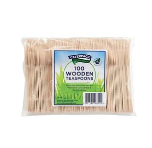 Caterpack Enviro Wooden Teaspoons (Pack of 100) RY10570