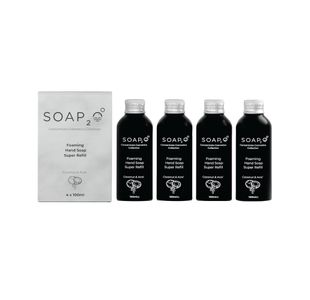 Soap2o Foaming Hand Soap Super Refill Makes 4L Pack of 4 S2OAB100