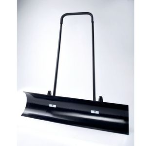Wide Wheeled Snow Pusher Plough Black 426401