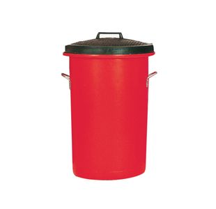 Heavy Duty Coloured Dustbin 85 Litre Red 311969