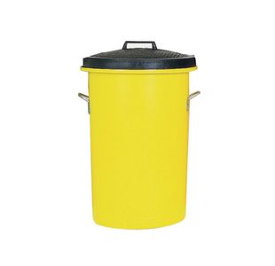 Heavy Duty Coloured Dustbin 85 Litre Yellow 311971