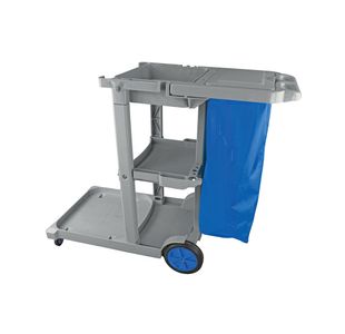 Multipurpose Janitorial Trolley Grey W500xD970xH1140mm 101272