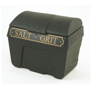 Victoriana Salt and Grit Bin without Hopper Feed Black/Gold 200L 317064