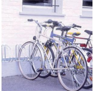 VFM Aluminium Wall/Floor Mounted 4-Bike Cycle Rack 320079