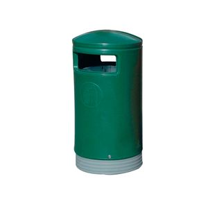 Outdoor Hooded Top Bin 75 Litre Green 321771