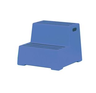 Blue Plastic 2 Tread Safety Step 325095