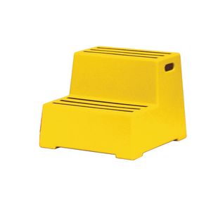 Yellow Plastic 2 Tread Safety Step 325097