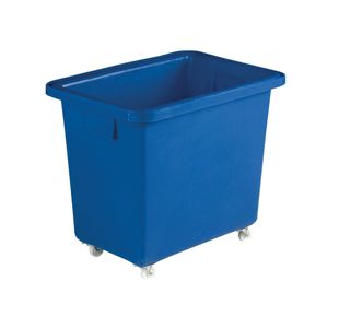 VFM Blue Swivel Castor Bottle Skip 405x610x560mm 328217
