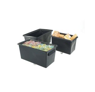 Recycled Container Truck Poly Tapered Sided Black 329063