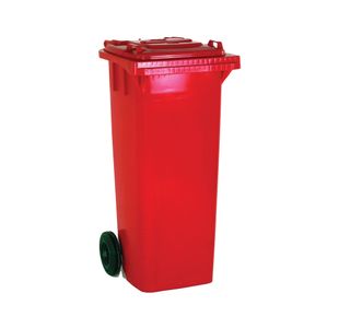 Wheelie Bin 120 Litre Red 480x555x930mm 331115