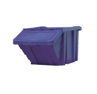 VFM Blue Heavy Duty Recycle Storage Bin with Lid 369044