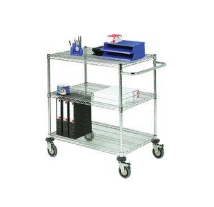 Mobile Trolley 3-Tier Chrome 373000