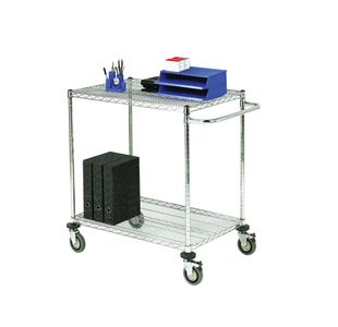 Mobile Trolley 2-Tier Chrome 373001