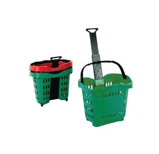 Giant Shopping Basket/Trolley Green SBY20755
