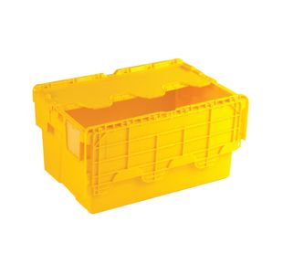 Yellow Attached Lid Container 54L 375817